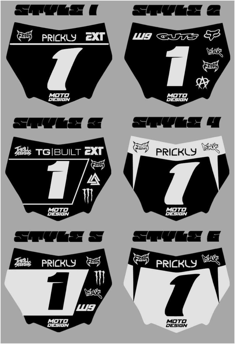 decal for Motocutz plate