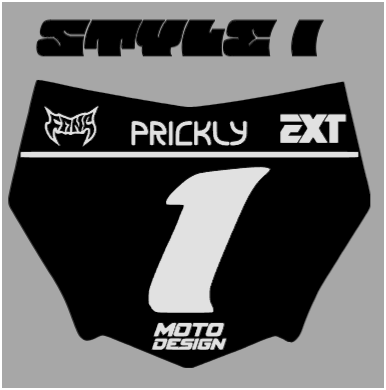 decal for Motocutz plate