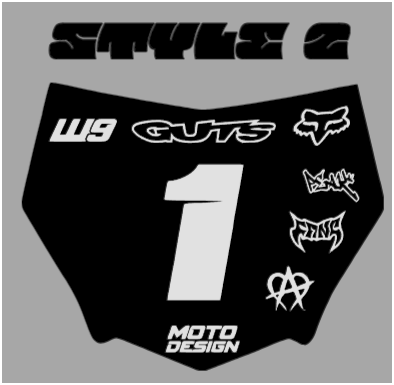decal for Motocutz plate